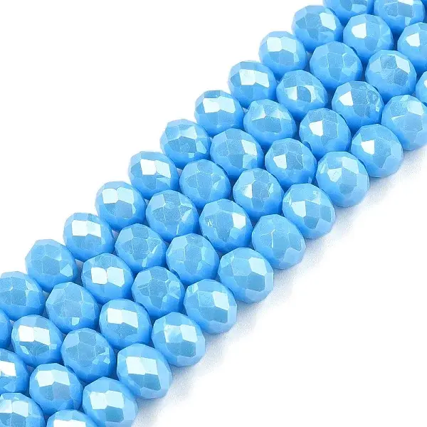 Electroplate Glass Beads Strands