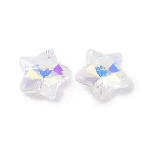 Electroplate Glass Charms