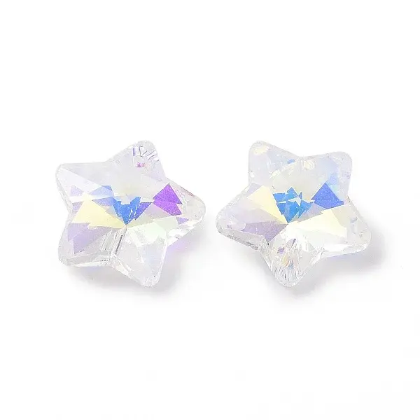 Electroplate Glass Charms