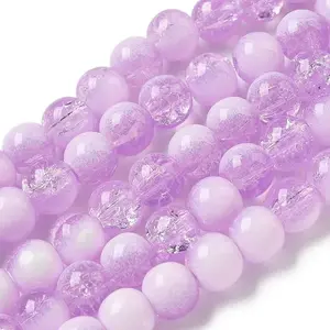 Crackle Glass Beads Strands
