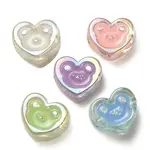 UV Plating Rainbow Iridescent Acrylic Enamel Beads