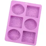 DIY Silicone Leaf Pattern Rectangle/Oval Soap Molds
