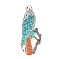 Bird Zinc Alloy Rhinestone Pins