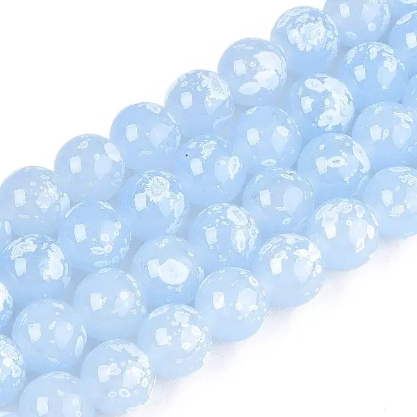 Baking Paint Glass Beads Strands