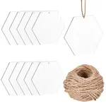 Hexagon Transparent Acrylic Big Pendants