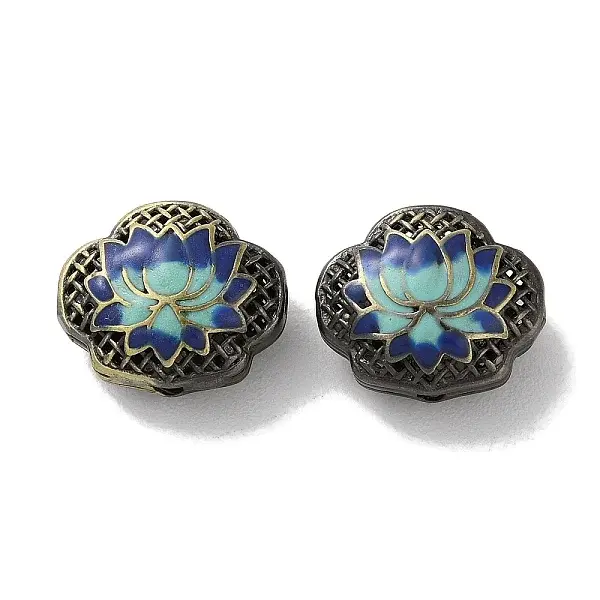 Brass Enamel Beads