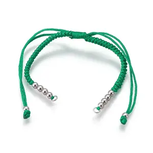 Nylon Cord Braided Bead Bracelets Making