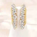 Brass Micro Pave Cubic Zirconia Cuff Rings