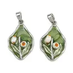 Brass Enamel Pendants