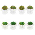 8Pcs 4 Styles Resin Simulated Flower Bed