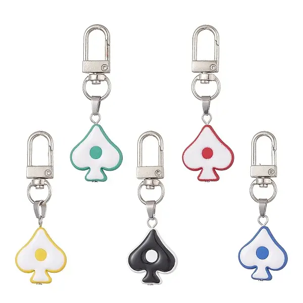 Heart Acrylic Enamel Pendants Decorations