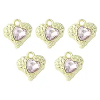 Rack Plating Alloy Glass Pendants