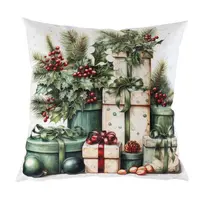 Povlak na polštářek VÁNOČNÍ DÁRKY 40 x 40 cm