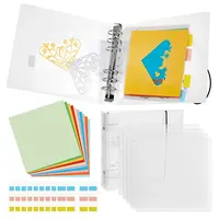 1 Set 6-Hole Plastic Binder Photo Albums