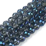 Transparent Electroplate Glass Beads Strands