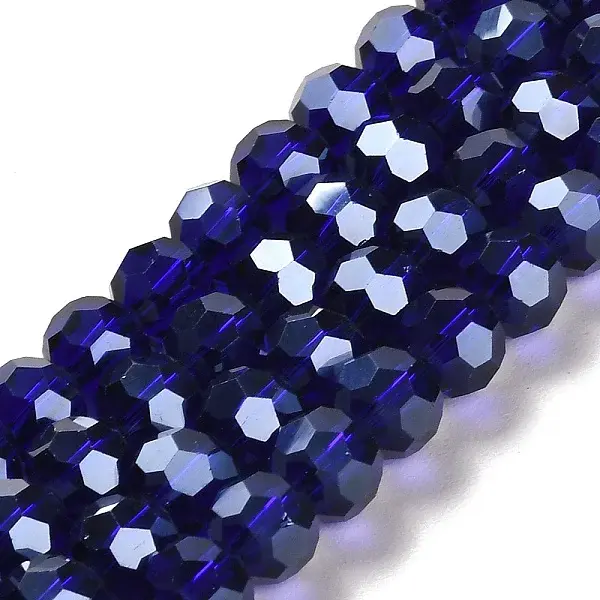 Electroplate Glass Bead Strands