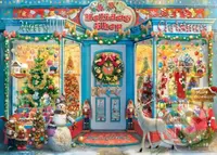 Vianočný obchod - puzzle z kategorie Města a stavby