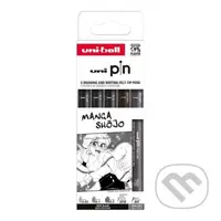 UNI PIN Drawing - sada linerů Manga Shojo (5 ks)