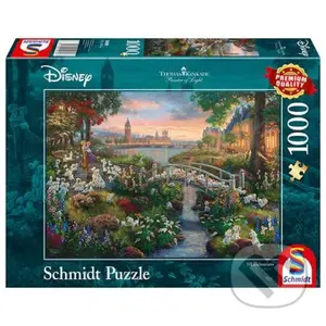Disney: 101 Dalmatians - Thomas Kinkade - puzzle z kategorie Zvířata