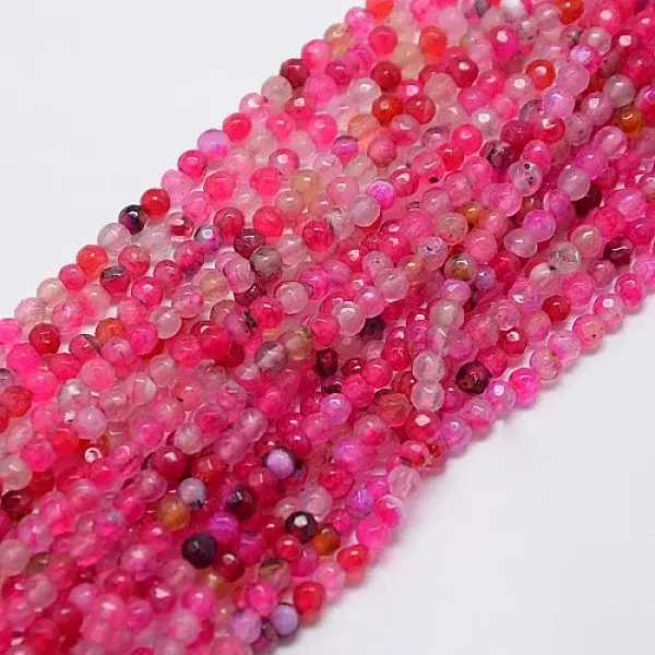 Natural Agate Round Beads Strand