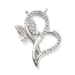 Brass Micro Pave Cubic Zirconia Pendants