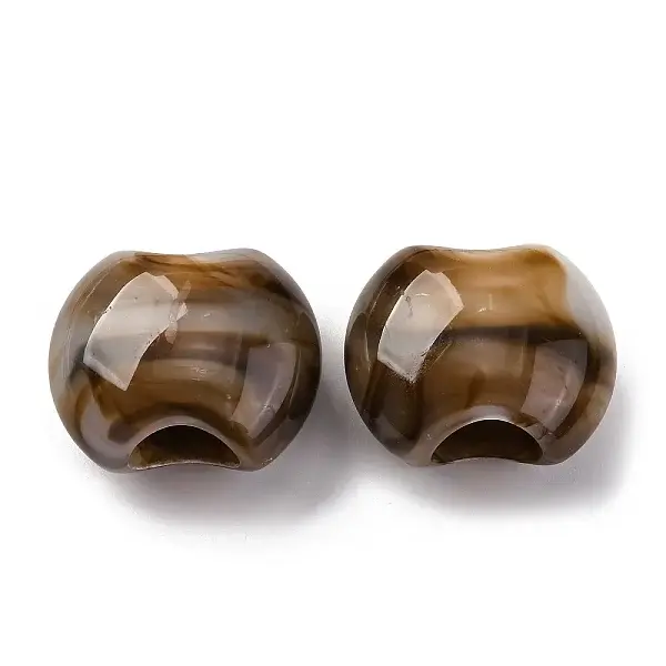 Two Tone Opaque Acrylic Beads
