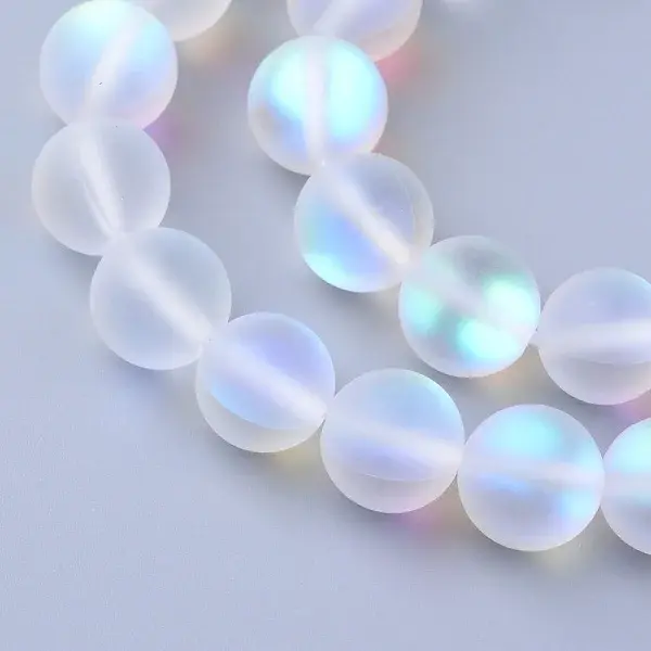 Synthetic Moonstone Beads Strands