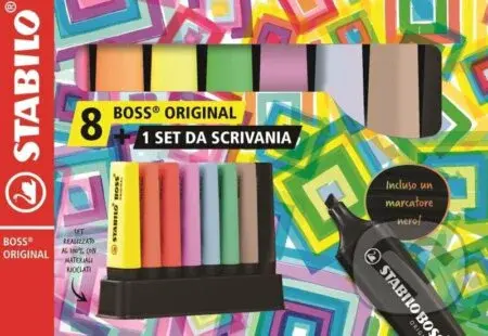 Zvýrazňovač STABILO BOSS ORIGINAL deskset - 8 ks