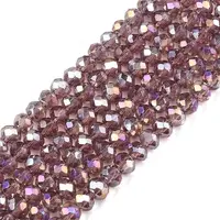 Electroplate Glass Beads Strands