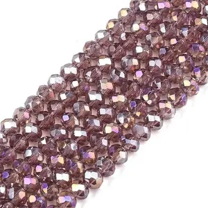 Electroplate Glass Beads Strands