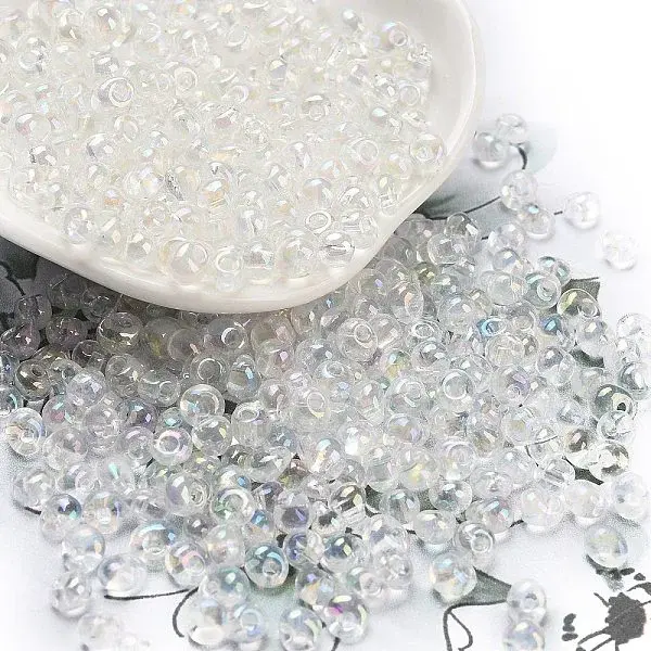 6/0 Inside Colours Fringe Glass Seed Beads