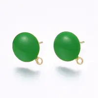 Ion Plating(IP) 304 Stainless Steel Stud Earring Findings