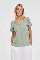 Marisse Olive Cotton Blouse