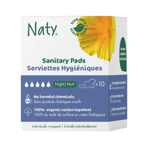 Naty Noční dámské vložky 10 ks