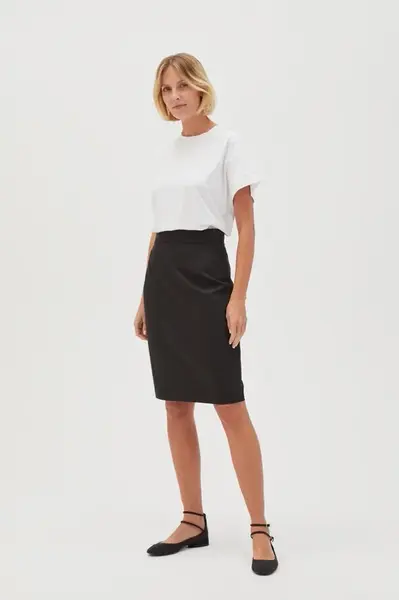 Marisse Women's Skirt L-Sc-4606 Black