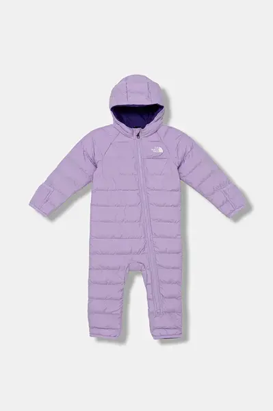 Kojenecký overal The North Face BABY PERRITO ONE PIECE fialová barva, NF0A8DH0QZI1