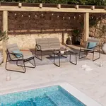 Ambia Garden ZAHRADNÍ SADA 4dílné, kov, plast, sklo, textil