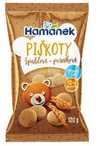 HAMÁNEK Špaldové piškoty perníkové 120 g