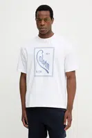 Bavlněné tričko Calvin Klein Jeans pánské, bílá barva, s potiskem, LV04RC836G