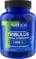 Natios Tribulus Extract 90% saponins 1000 mg 90 veganských tablet
