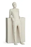 Dekorativní figurka Kähler The Hedonist 22 cm bílá barva