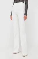 Kalhoty Pinko dámské, bílá barva, zvony, high waist