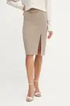 Sukně Marciano Guess ELLA béžová barva, midi, pouzdrová, 5YGD07 7357A