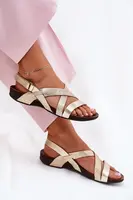 Ploché Kožené Sandály Dámské Zazoo