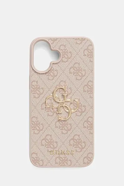 Obal na telefon Guess iPhone 16 Plus 6.7" růžová barva, GUHCP16M4GMGPI