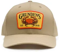 Grundéns šiltovka eat crab trucker 312 khaki/white
