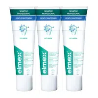 Elmex Bieliace zubná pasta pre citlivé zuby Sensitive Whitening Trio 3x 75 ml