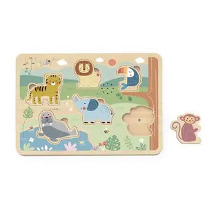 Tooky Toy Drevená vkladačka Zvieratka