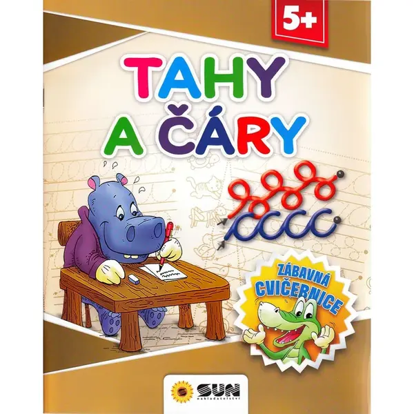 Sun Zábavná cvičebnice Tahy a čáry CZ verzia
