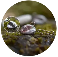 Redbass čeburaška standup vymeniteľná jigová záťaž 5 ks - 4 g